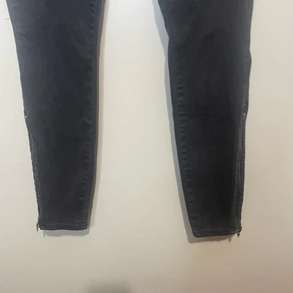 Pistola Women's Moto Skinny Jeans Dark Gray size 27 - Picture 5 of 8